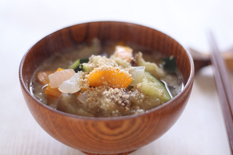 ごま風味の味噌汁