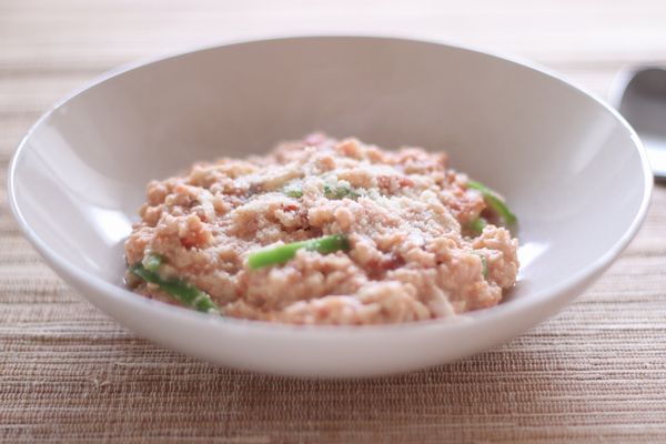 低糖質レシピ　オートミールのトマト風味リゾット