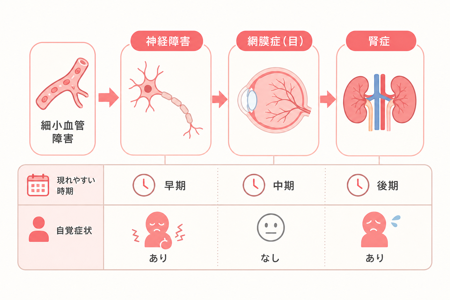 糖尿病の合併症が進む順番と今からできる予防